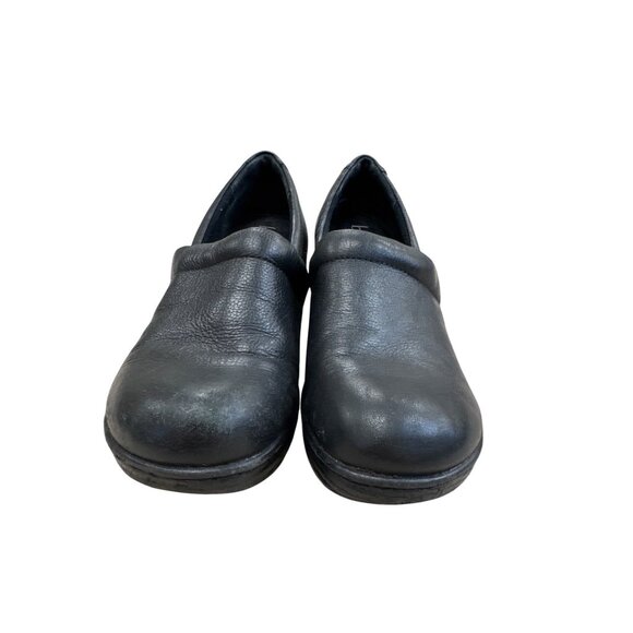 B.OC Womens Black Leather Clogs Mules 7M SKU 7484 - Picture 5 of 11